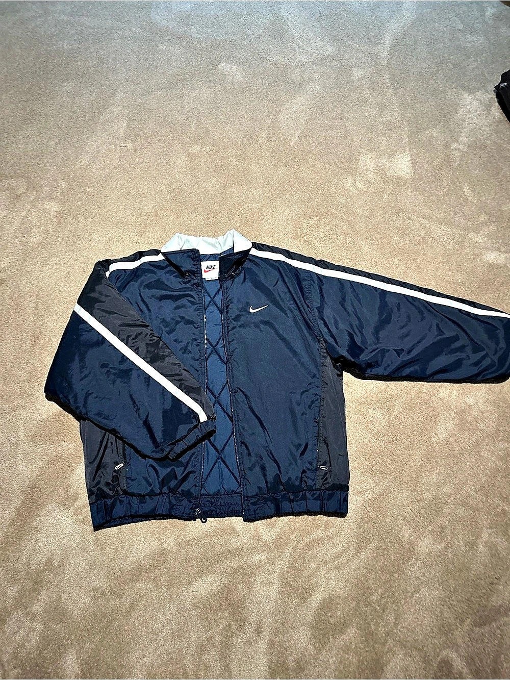 Vintage Nike Color Block Windbreaker in Blue (streetwear)